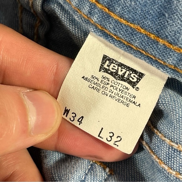 Levi’s 478 Light wash jeans 34 X 32 brown tag - Picture 4 of 10